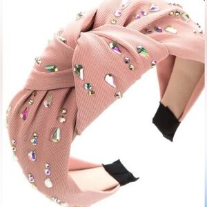 Rose pink with iridescent rhinestones NEW